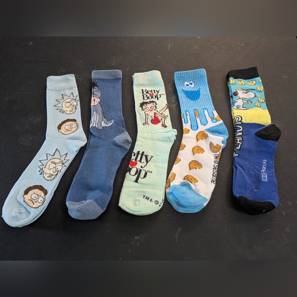 Graphic Cartoon Socks